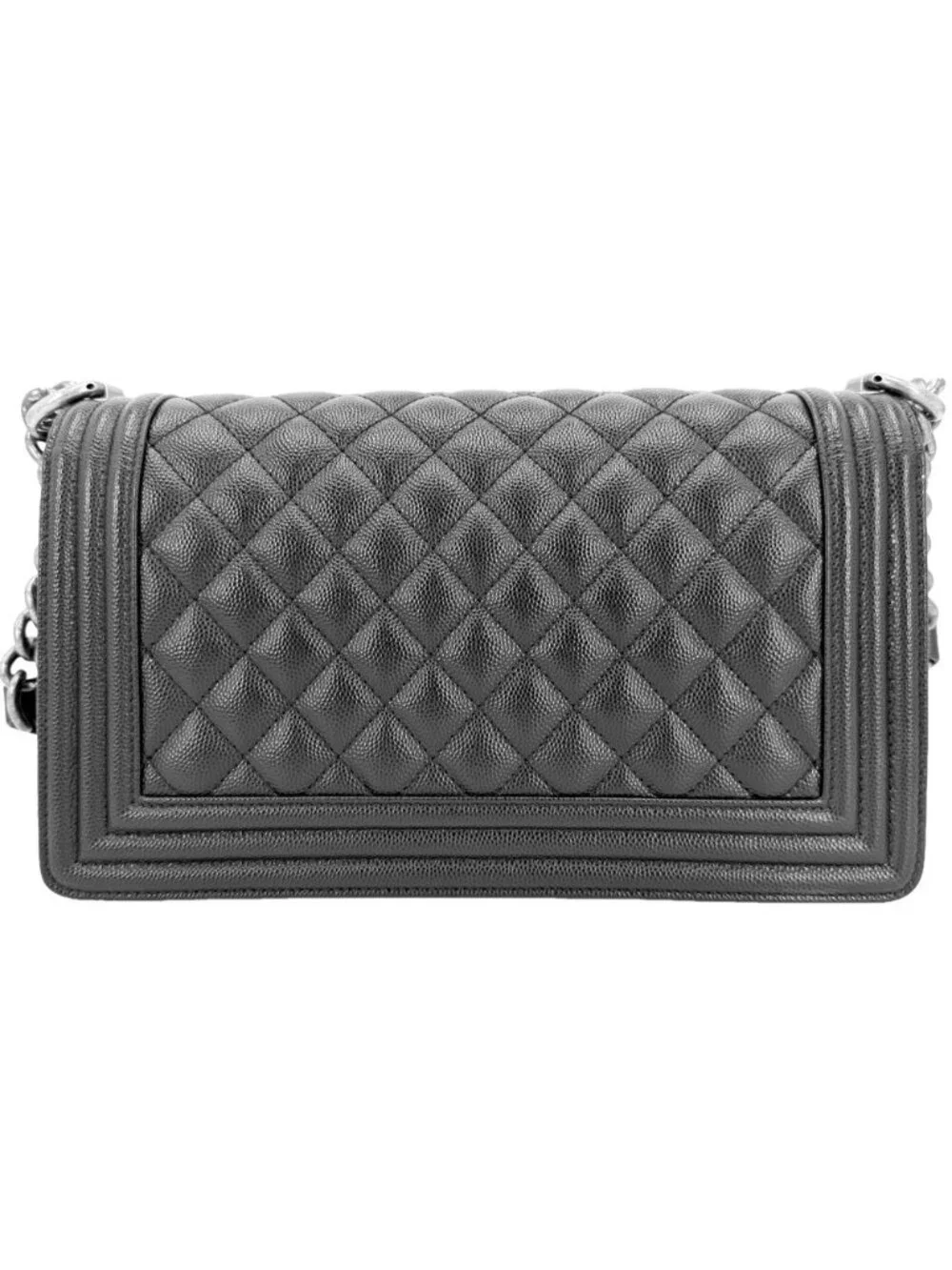 Chanel Shoulder Bag Quilted Boy CC Logo Bag Crossbody Boy Caviar Leather Black